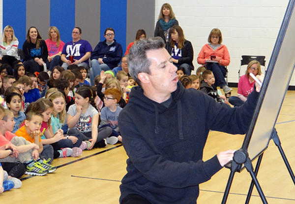 Author Aaron Blabey Visits McAuliffe During National Library Week