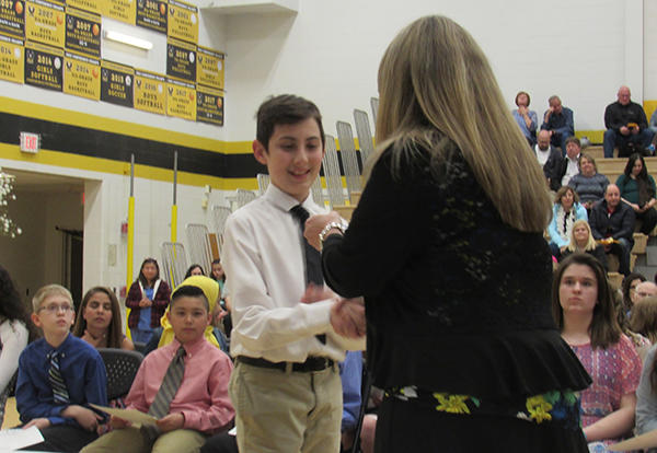 D140 Welcomes 110 Inductees into National Junior Honor Society