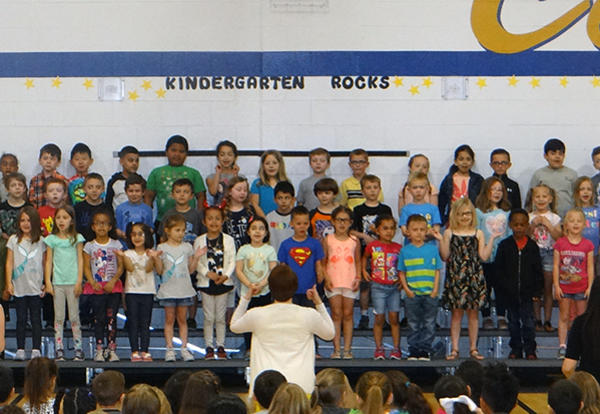 Kindergarten Classes Rock End of the Year Concert