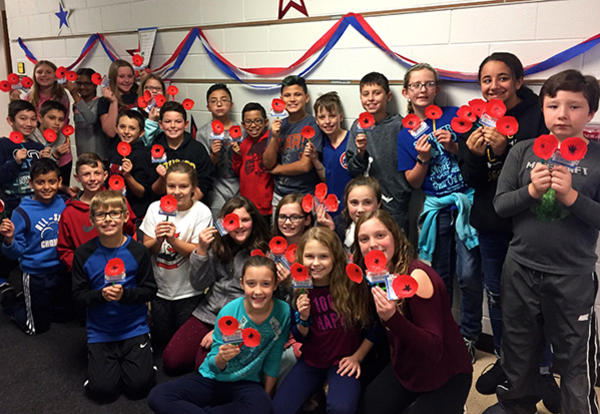 Bannes Fifth Graders Support Our Troops