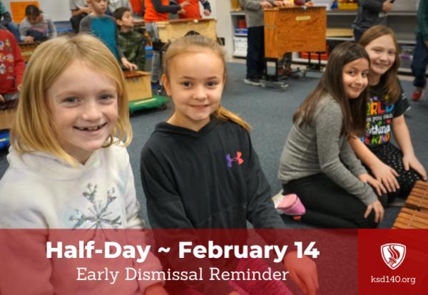 4 smiling students in music class