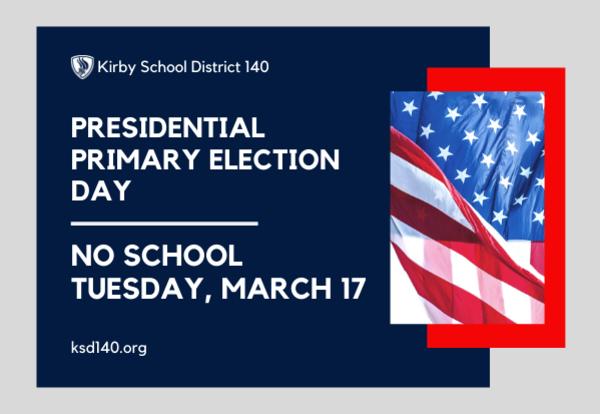 presidential primary election day graphic