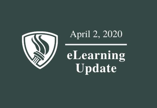 April 2, 2020 eLearning Update graphic
