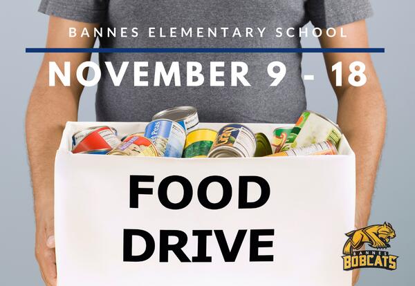 Bannes Student Council Food Drive news image