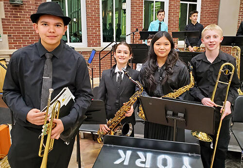 Band Students Shine at ILMEA Jr. Jazz Festival news image