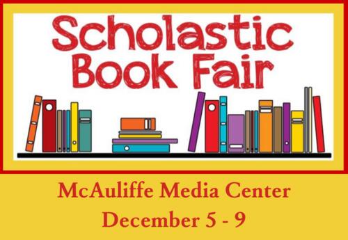 McAuliffe Book Fair Dec. 5 - 9 news image