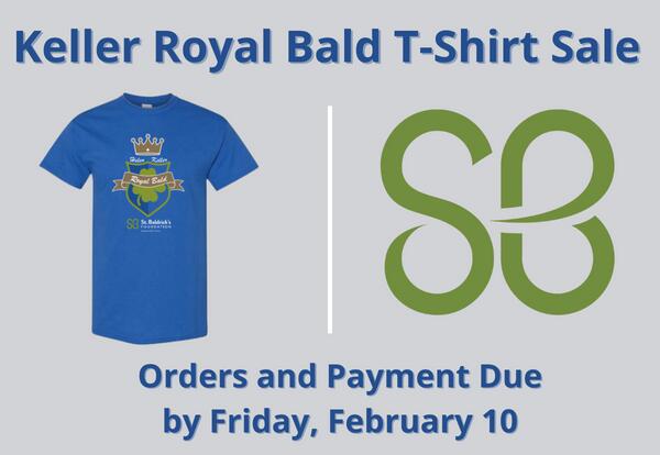 Helen Keller Royal Bald T-Shirt Orders Due Friday, February 10
