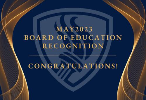 May 2023 recognition news