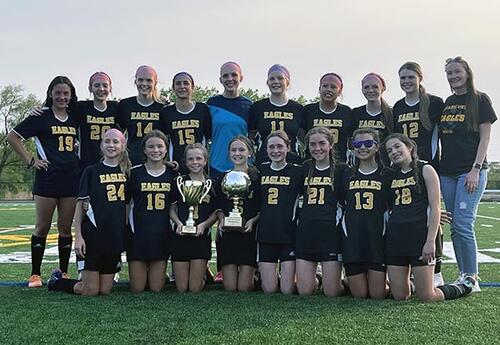 Prairie View Girls Soccer Team Tournament Champs