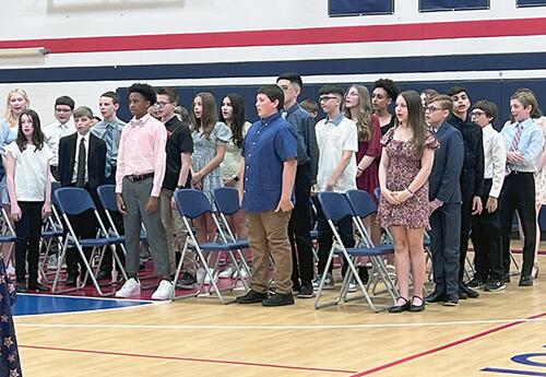 Grissom and Prairie View NJHS Induction Ceremony