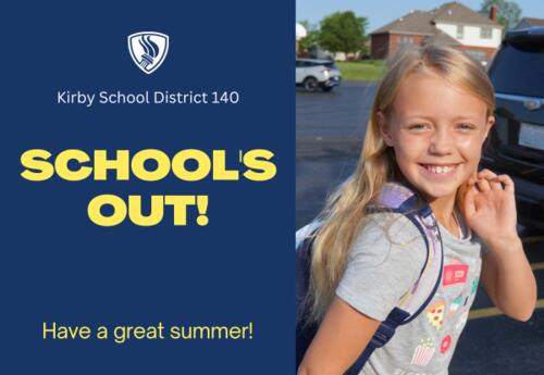 School is out-Have a great summer