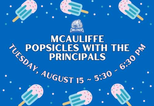 Popsicles with the Principals