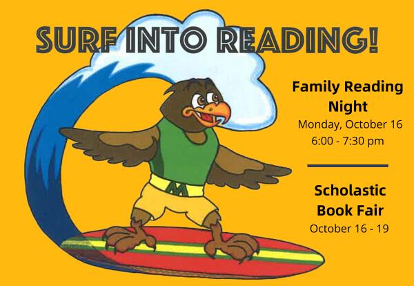 Millennium PTO Family Reading Night on Oct. 16 and Book Fair on Oct. 16-18