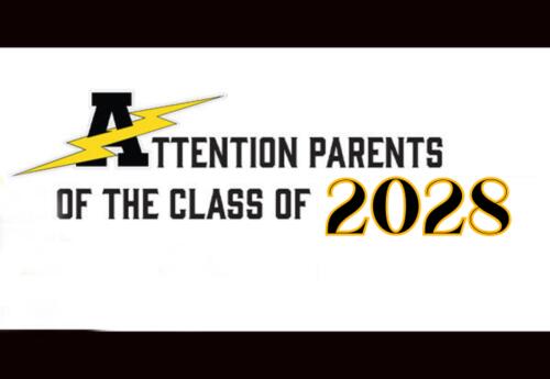 Class of 2028 Open House at Andrew High School graphic