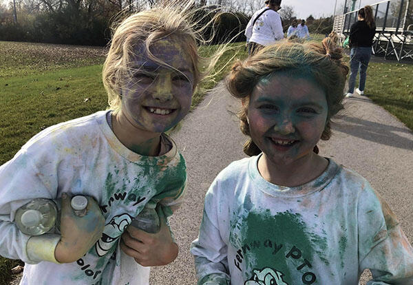2023 Fernway PTO Color Run partipants