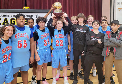 Grissom eighth grade boys basketball team image