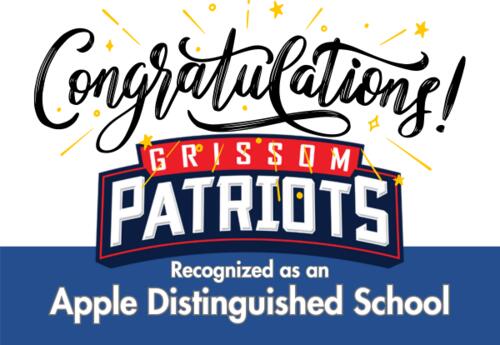 Congratulations Grissom recognized as Apple Distinguished School
