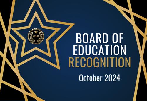 Board of Education October 2024 Recognition