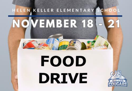 Keller Food Drive - November 18 - 21