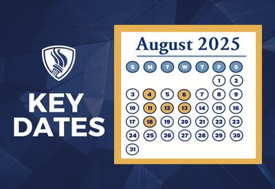 Key Dates calendar for August 2025