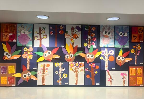 Student artwork from Fernway on display at Ad Center in the month of November