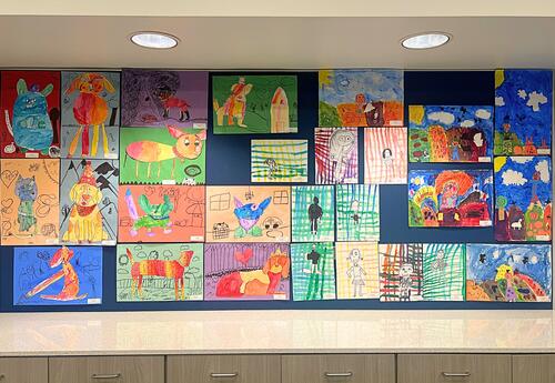 Millennium student's artwork displayed in the Board Room at the Ad Center