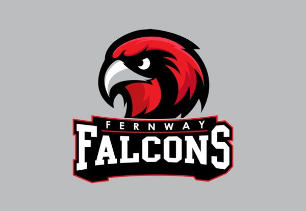 Fernway Falcon School Mascot Logo