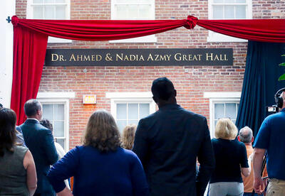 TESU Ceremony Celebrates the Dedication of the Dr. Ahmed & Nadia Azmy Great Hall