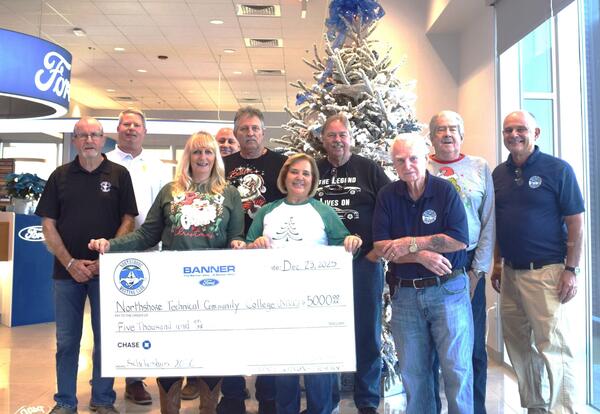 Northshore Mustang Club Accelerates Future Careers with $5,000 Donation to Northshore Technical Community College