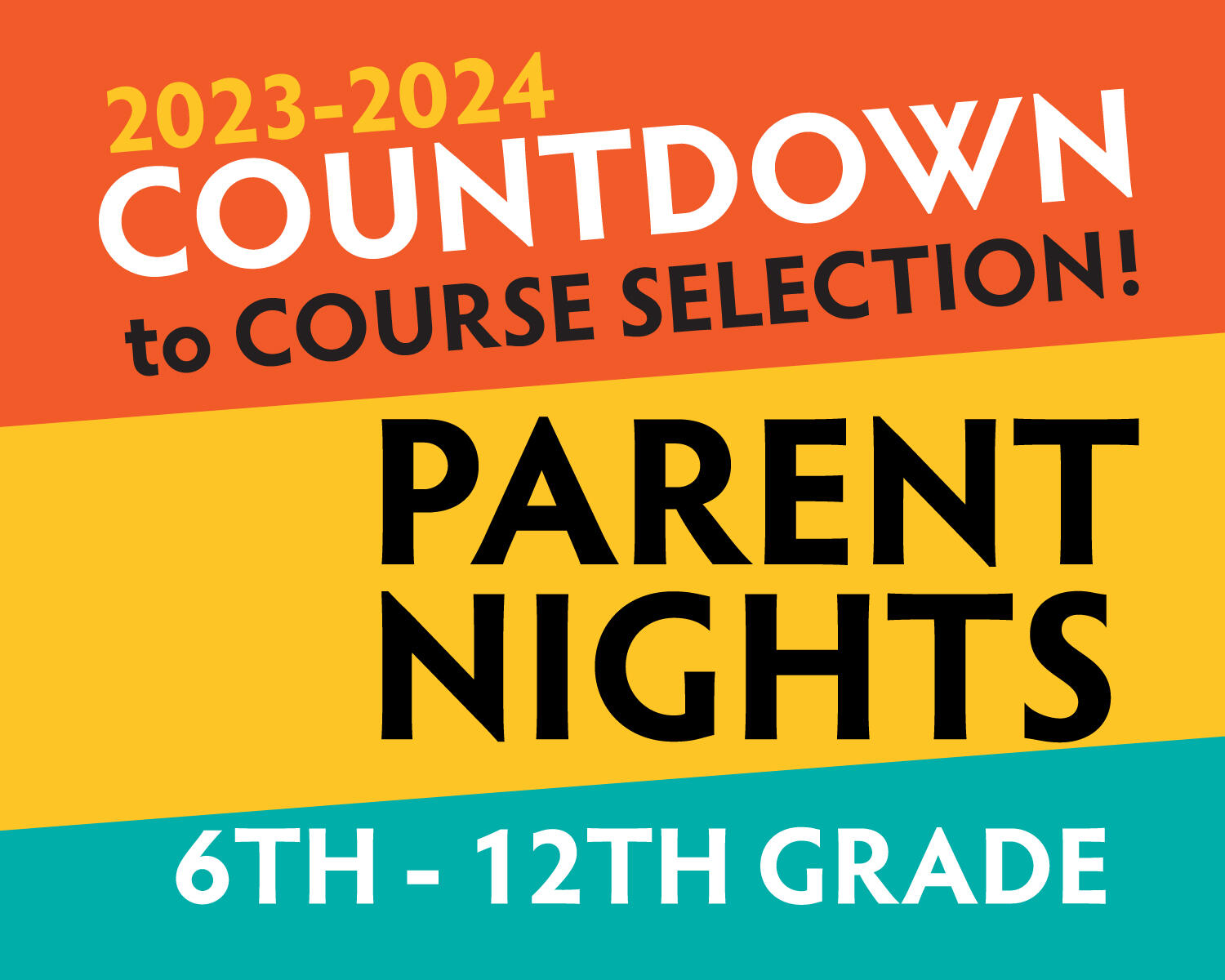 Countdown to Course Selection! Secondary Schools Announce Parent Night ...