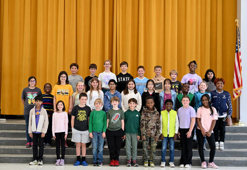 Overstreet Elementary Perfect Score students