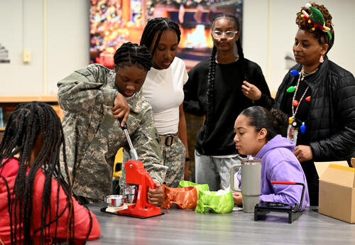 MakerSpace button making