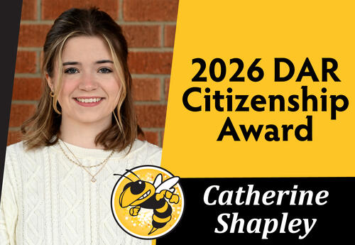 SHS Senior, Catherine Shaply, receives 2026 Oktibbeha County DAR Citizenship Award