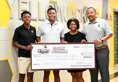 MSU Punter and former Yellow Jacket, Ethan Pulliam, will donate $4000 over the next two years to provide school supplies at Sudduth and Henderson Ward Stewart elementary schools.