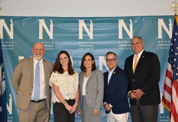 Nunez Coastal Studies and GIS Technology Program Unveiling Delegation