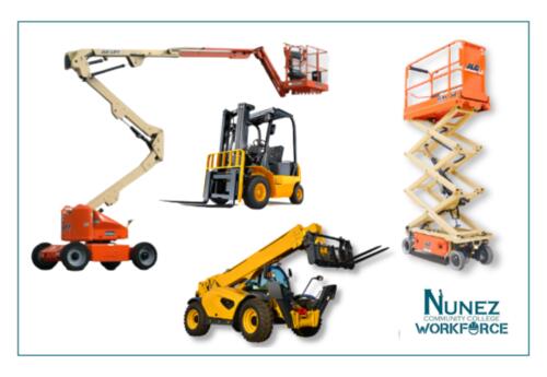 Powered Industrial Trucking teaches operation of four pieces of lift equipment.