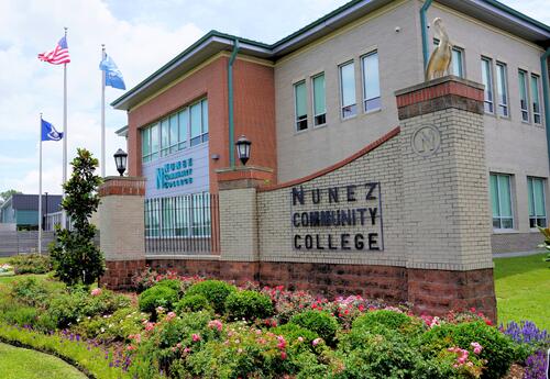 Photo shows Nunez's main entrance and Administration Building.