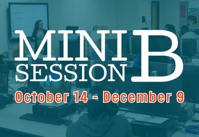Nunez Community College's Mini-Session B will run Oct. 14-Dec. 9, 2026