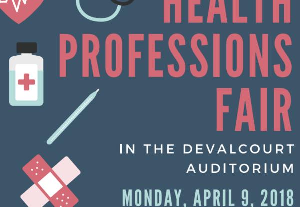 Health Professions Fair is April 9