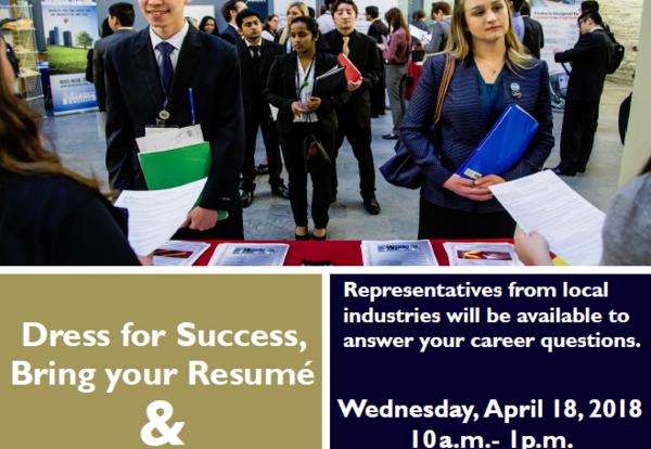 Spring Career Fair is April 18