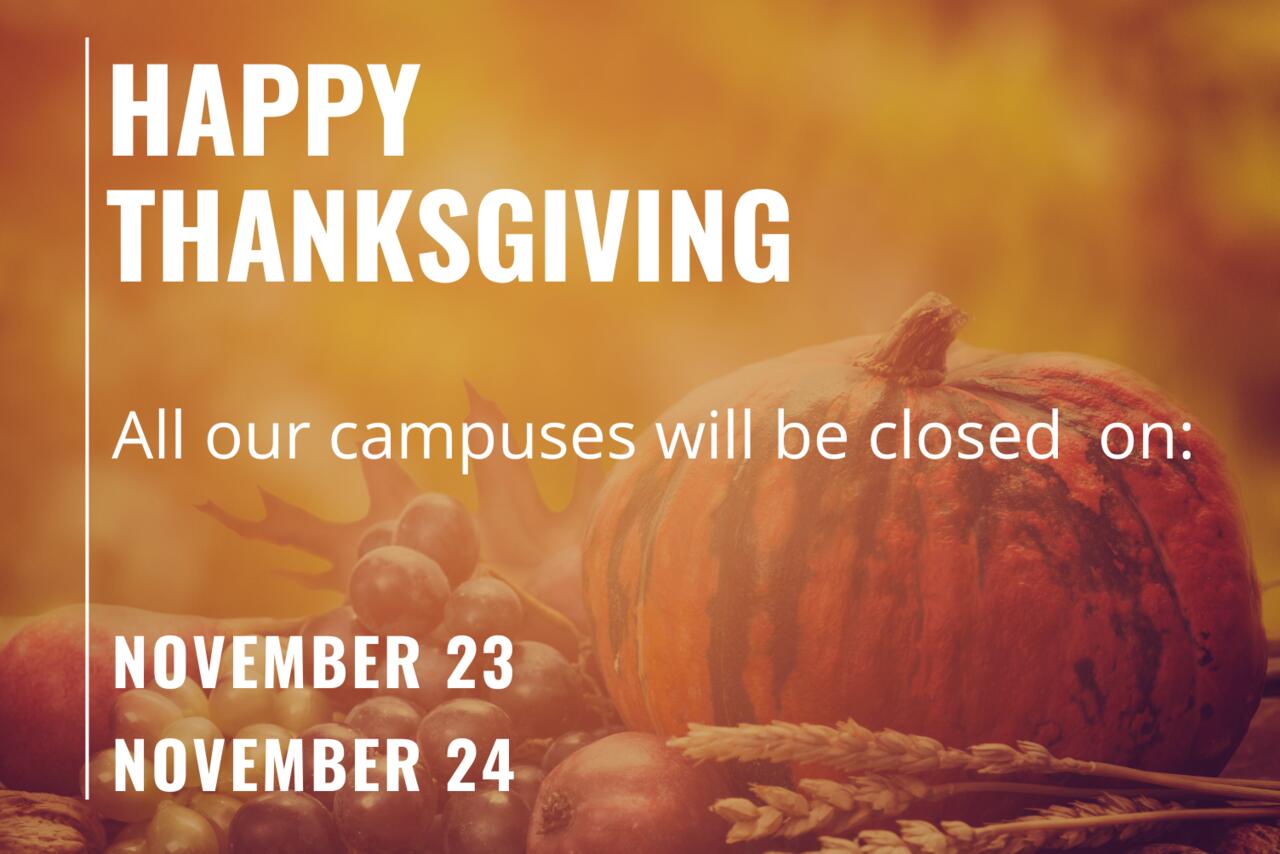 Thanksgiving Closures | About Us