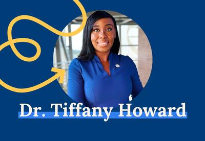 Dr. Tiffany Howard pictured with SoLAcc branded arrow