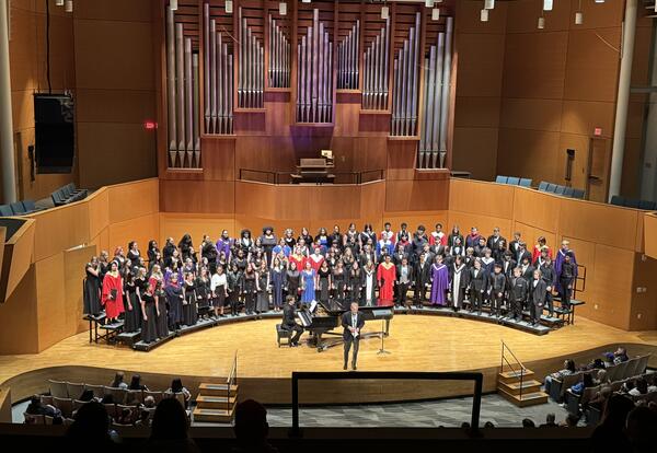 Vocalists at OMEA Honors Choir Festival