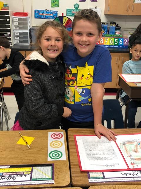 Two Students Smiling