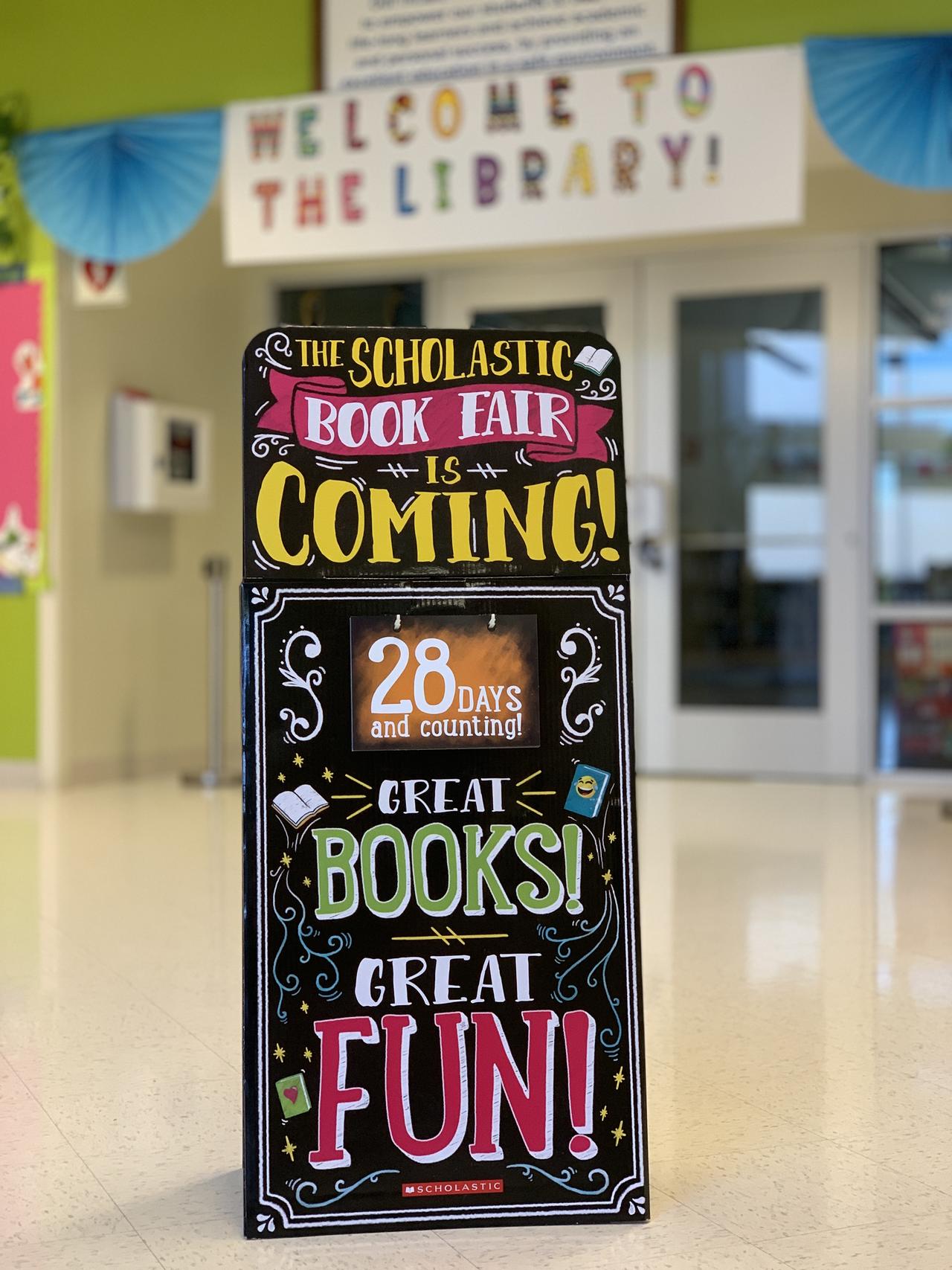 The Fall Scholastic Book Fair is here! Reading and Writing Department