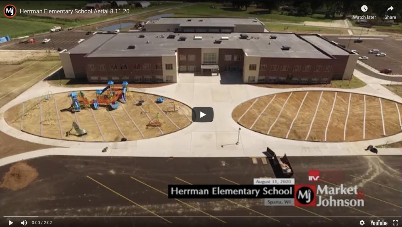 Herrman Elementary Aerial View Video Sparta Area School District