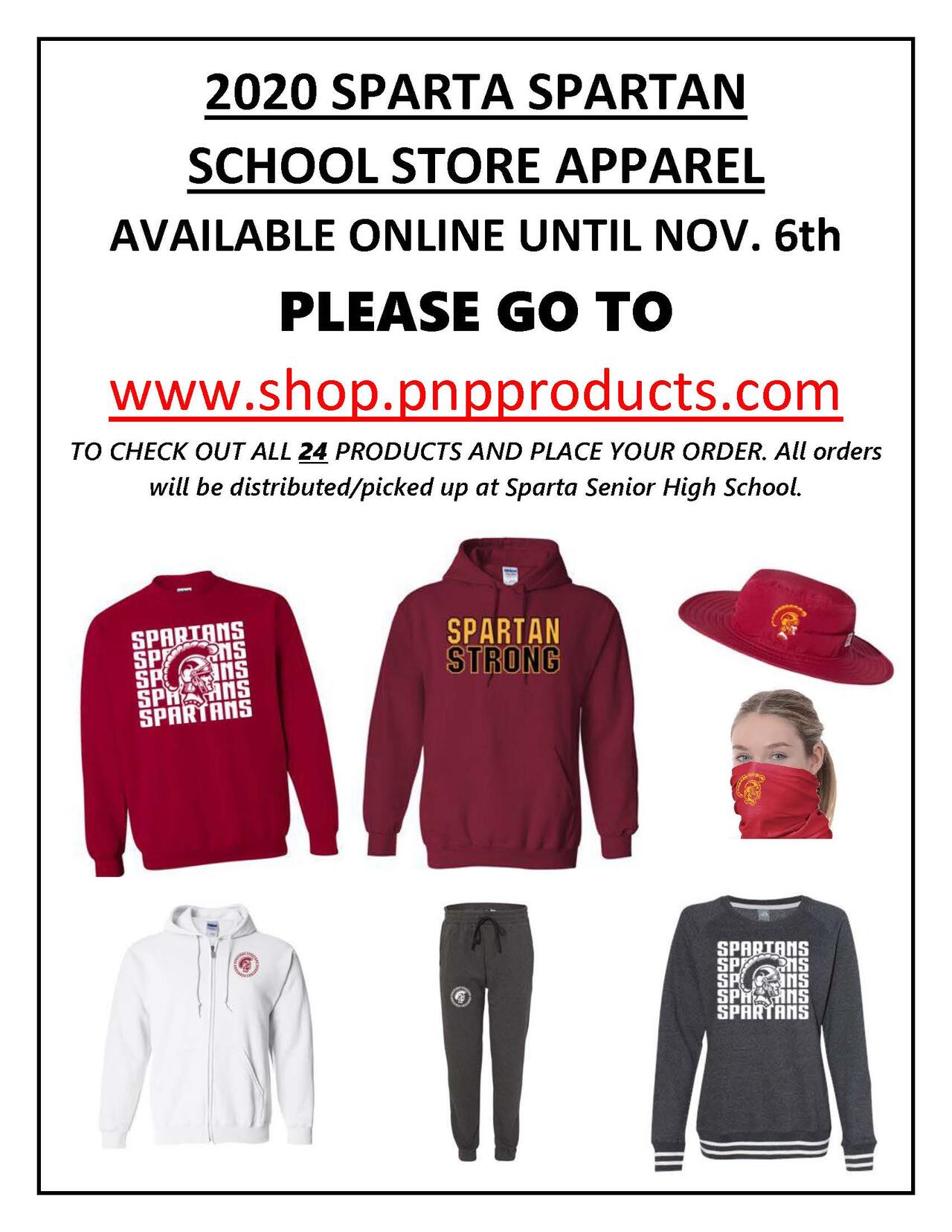 Spartan Apparel Available Now Sparta Area School District