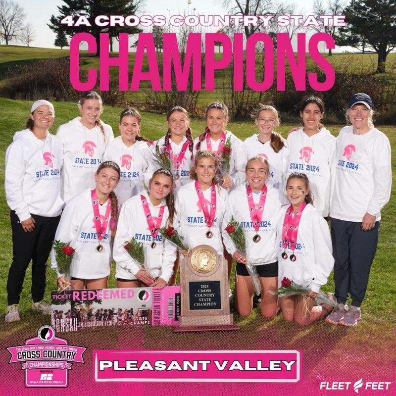 Pleasant Valley Girls Cross Country wins 2024 4A State Championship ...