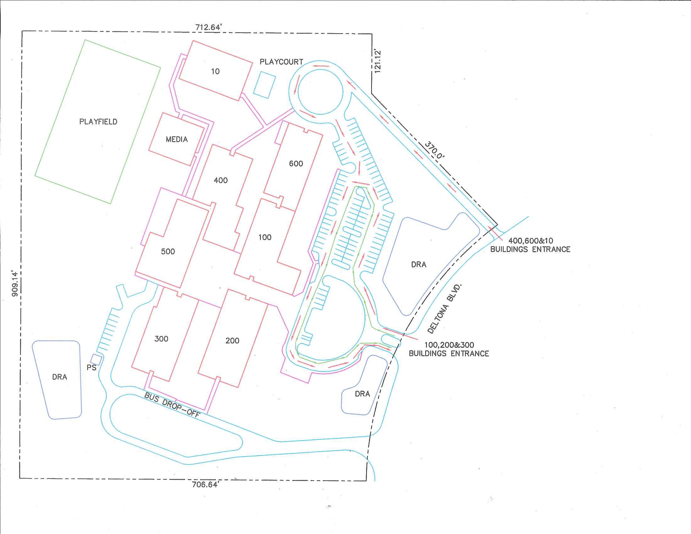 map of school grounds