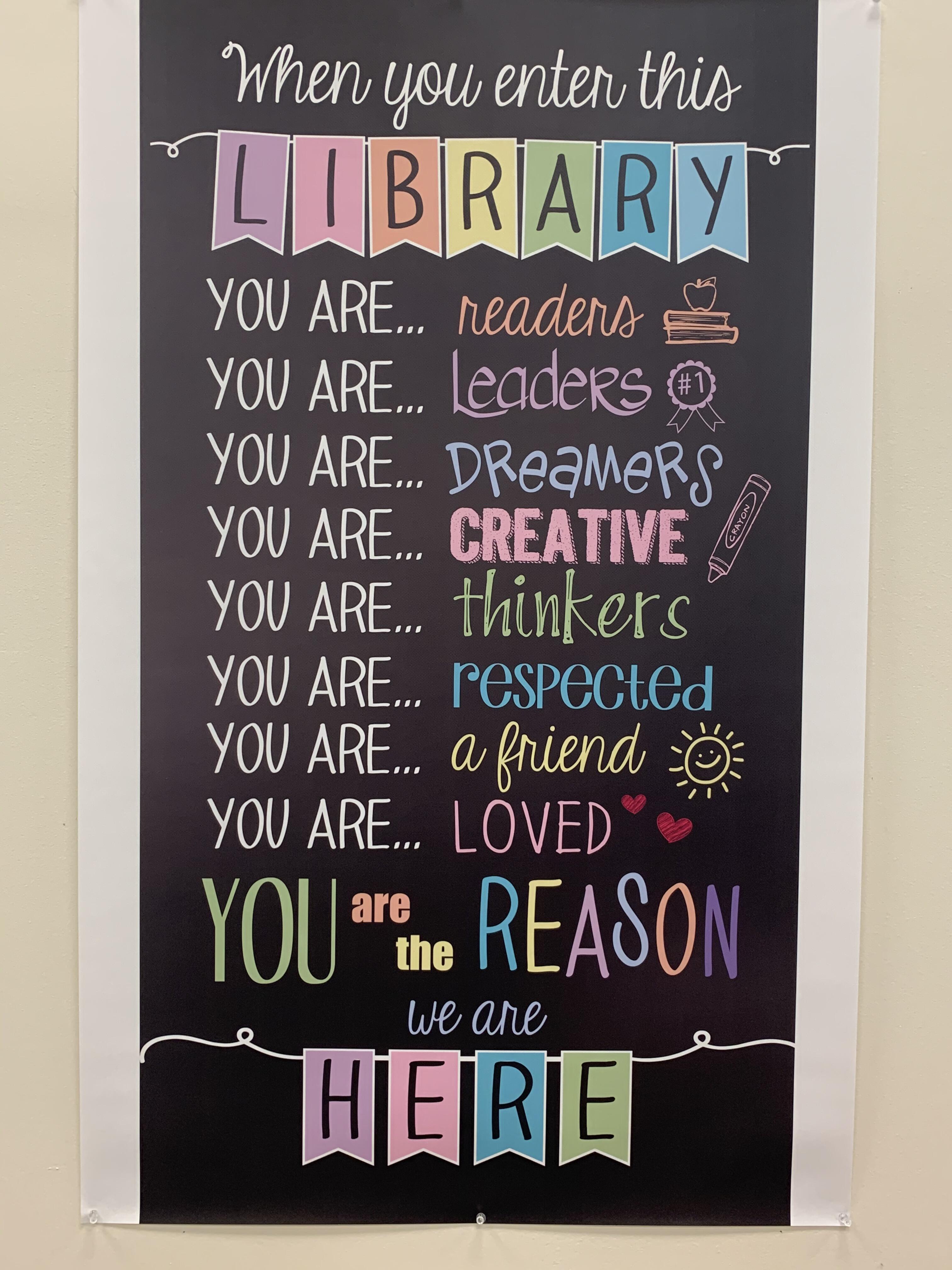 Library sign